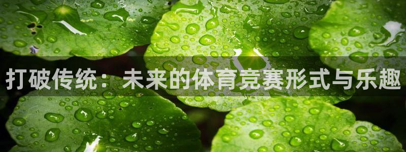 bbin视讯游戏官网：打破传统：未来的体育竞赛形式与乐趣